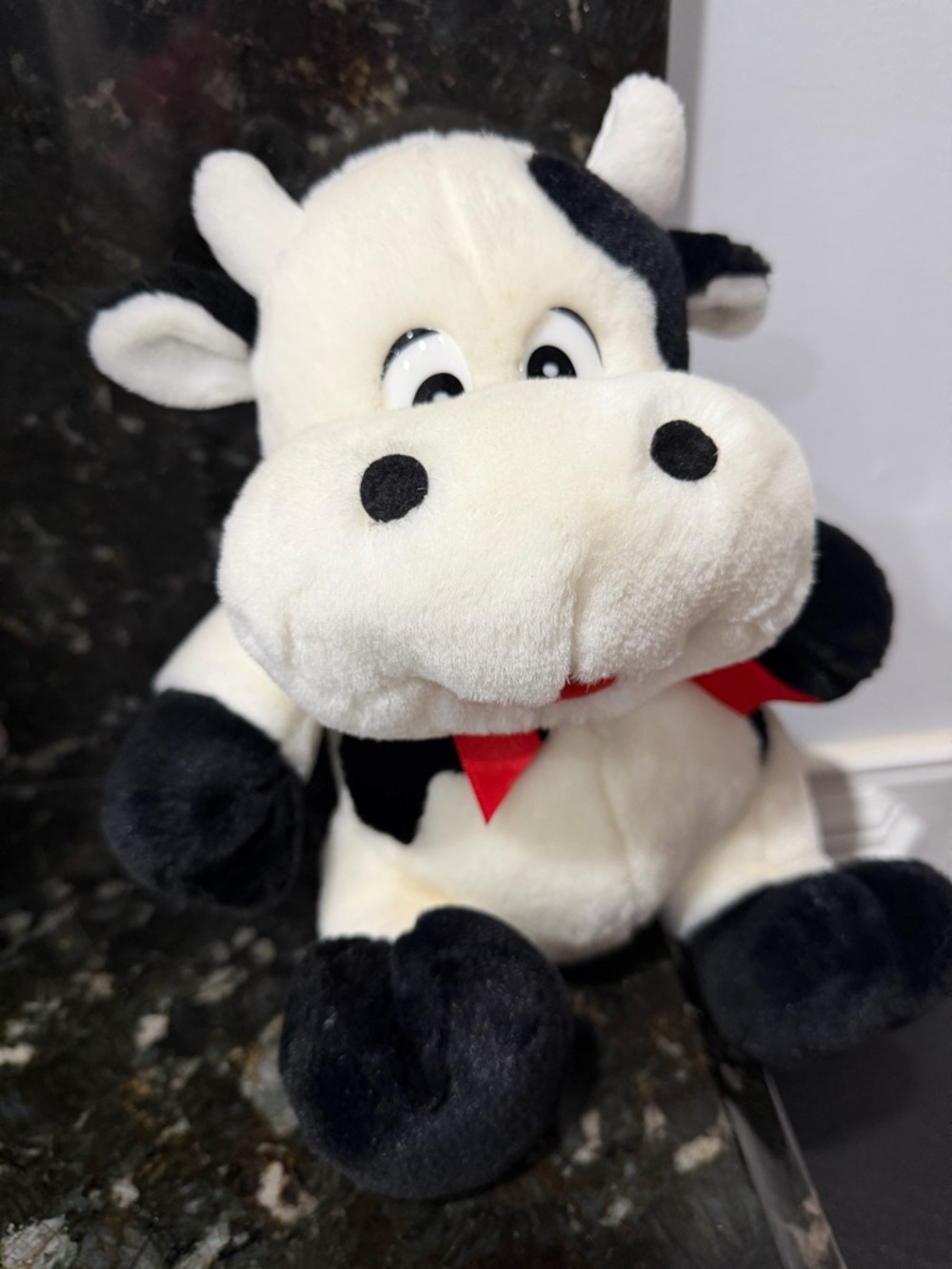 Plush Kooky Kow Mad Laughing Cow 
Stuff Animal! Press Me Laughing Cow!